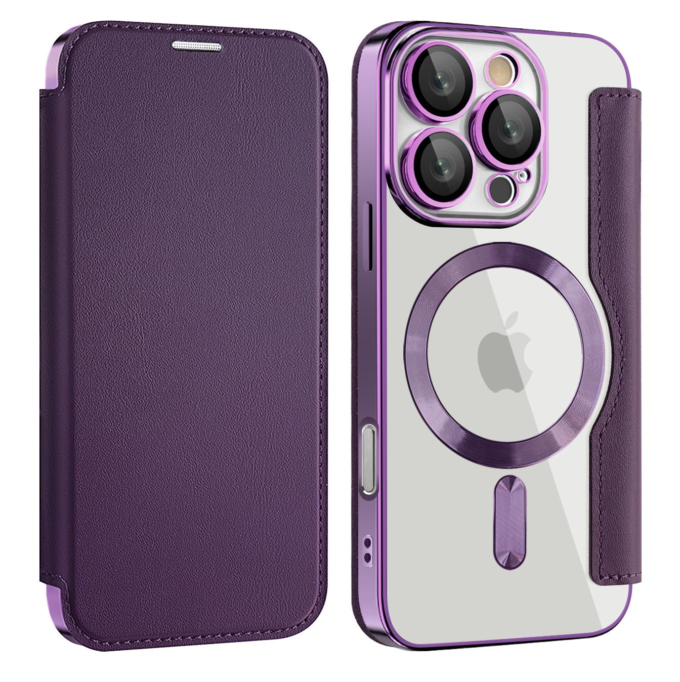 Для iPhone 11 12 13 14 15 16 серии. Чехол-книжка Gold Shield Magnetic Business Leather Case, совместимый с MagSafe, со слотами для карт с блокировкой RFID и защитой линз iPhone 14 Pro Max фиолетовый
Для iPhone 11 12 13 14 15 16 серии. Чехол-книжка Gold Shield Magnetic Business Leather Case, совместимый с MagSafe, со слотами для карт с блокировкой RFID и защитой линз iPhone 14 Pro Max фиолетовый