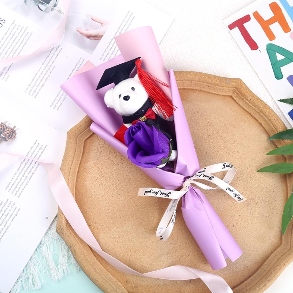 Потрясающий букет из мишек для выпускника, подарок, букет мишки-доктора, новый мультяшный милый мишка, День учителя фиолетовый
Потрясающий букет из мишек для выпускника, подарок, букет мишки-доктора, новый мультяшный милый мишка, День учителя фиолетовый