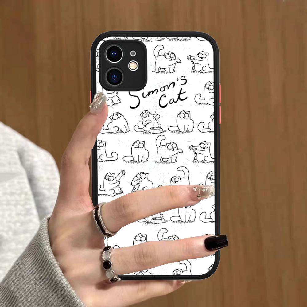 S-Simons-Cute-Cat For IPhone Air 16 15 14 Plus 13 12 11 Pro Max Matte Cover Jelly Shockproof Phone Case iphone 11pro
S-Simons-Cute-Cat For IPhone Air 16 15 14 Plus 13 12 11 Pro Max Matte Cover Jelly Shockproof Phone Case iphone 11pro