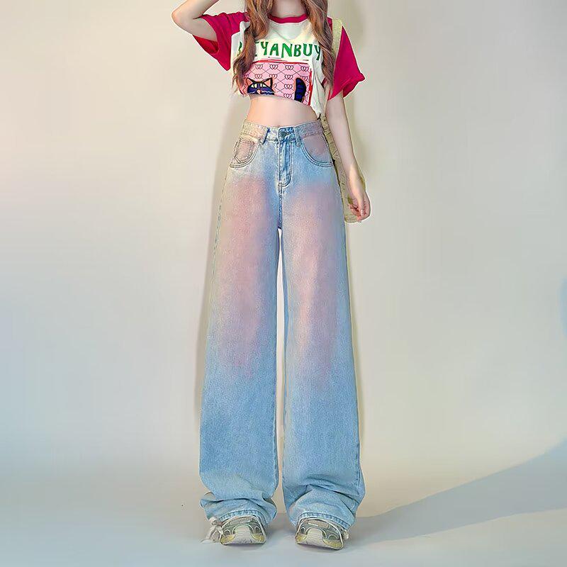 Весна 2024 Женские градиентные джинсы с высокой талией и широкими штанинами L
Весна 2024 Женские градиентные джинсы с высокой талией и широкими штанинами L