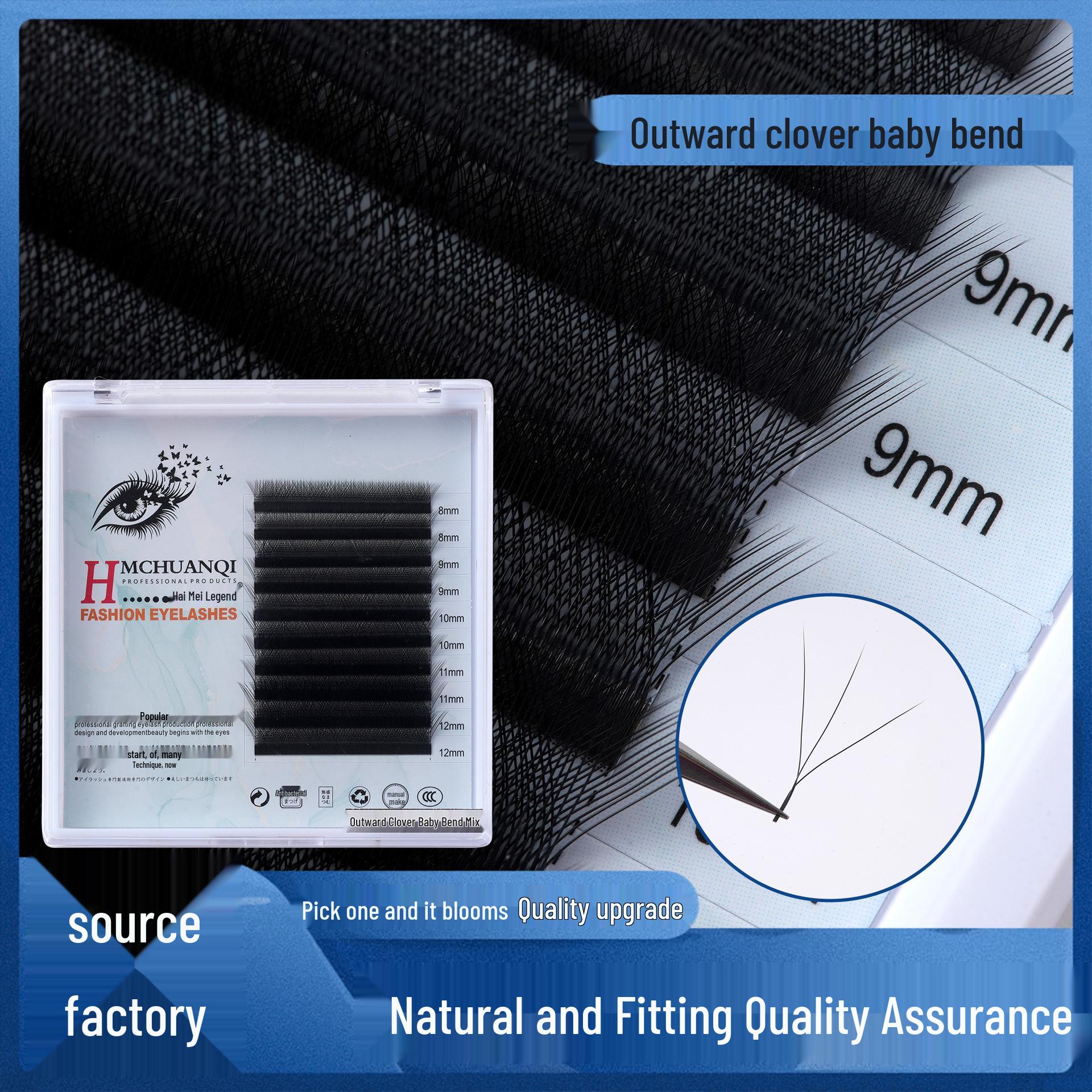 Clover Soft C Curl Mix Eyelash Extensions for Natural, Dense, Instant Blooming - Ideal for Salon Use. 9mm
Clover Soft C Curl Mix Eyelash Extensions for Natural, Dense, Instant Blooming - Ideal for Salon Use. 9mm