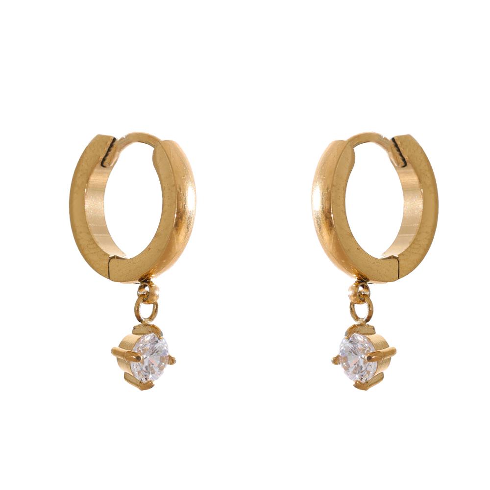 Yhpup Fashion Stainless Steel Shiny Zirconia Drop Hoop Earrings Delicate Daily Charm Jewelry PVD Plated
Yhpup Fashion Stainless Steel Shiny Zirconia Drop Hoop Earrings Delicate Daily Charm Jewelry PVD Plated