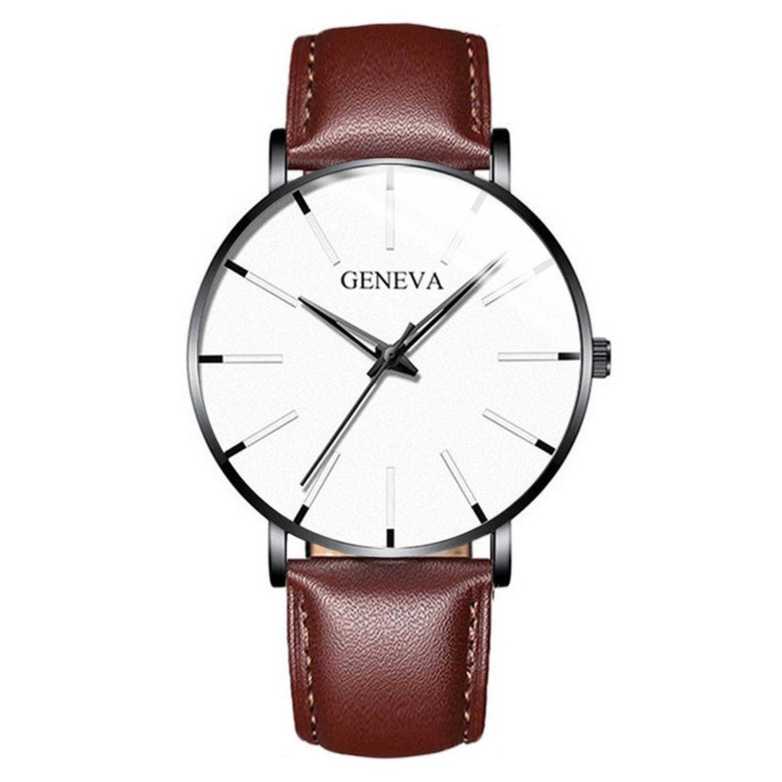 Mens Leather Business Fashion Watch Strap Watch For Gift Giving One Size
Mens Leather Business Fashion Watch Strap Watch For Gift Giving One Size