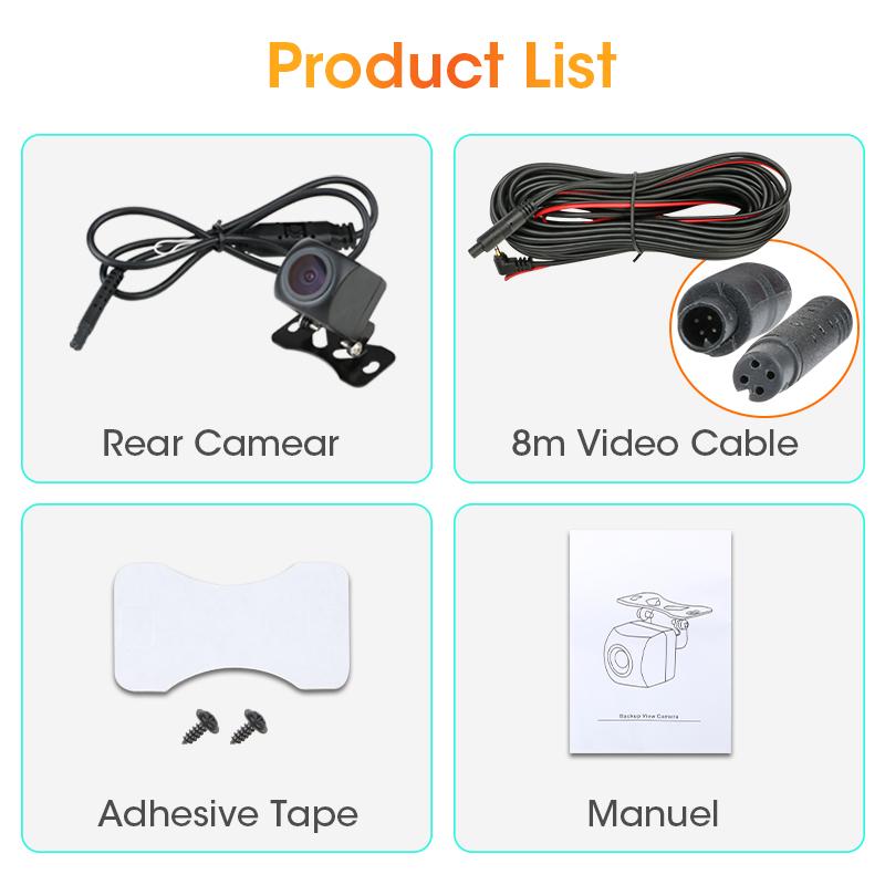 Universal 4 pin Rear View Camera For DVR IP68 Backup Camera Waterproof Night Vision 12V 1080P Reverse Camera 720P 480P 4pin Lens For 4pin DVR
Universal 4 pin Rear View Camera For DVR IP68 Backup Camera Waterproof Night Vision 12V 1080P Reverse Camera 720P 480P 4pin Lens For 4pin DVR