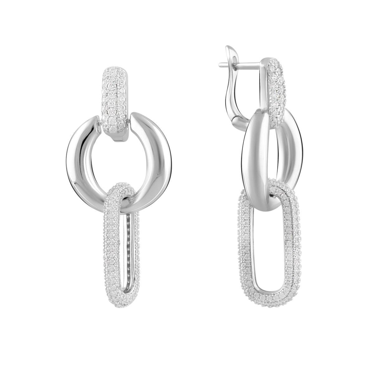 Срібні сережки з фіанітами (2102359) білий
Срібні сережки з фіанітами (2102359) білий