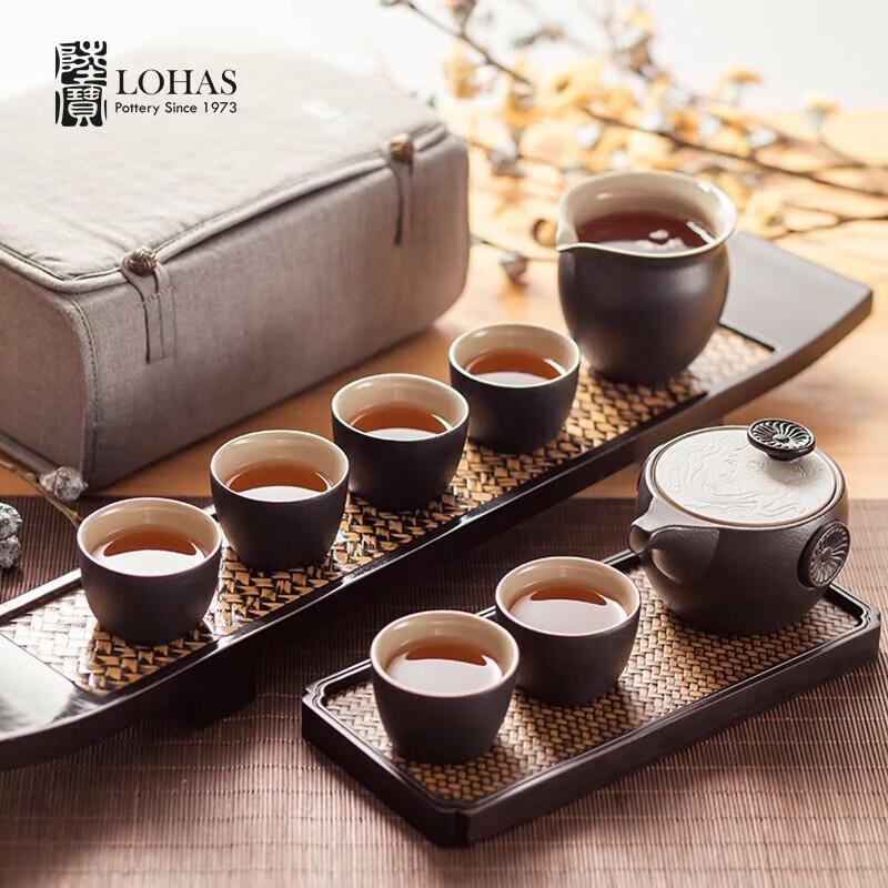 LuBao Ding Kiln Dragon Pattern Portable Tea Set
LuBao Ding Kiln Dragon Pattern Portable Tea Set