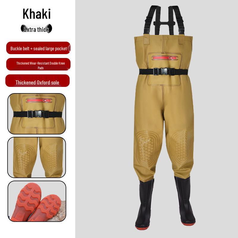 Heavy-Duty Waterproof Overalls: Thick, Wear-Resistant Half-Body Waders for Aquaculture. Shoe Size 46
Heavy-Duty Waterproof Overalls: Thick, Wear-Resistant Half-Body Waders for Aquaculture. Shoe Size 46