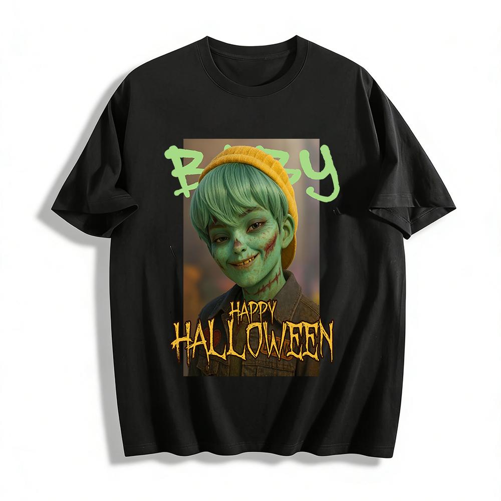 Halloween Spooky Green Zombie Kid Print Casual Top For Adults And Kids Pure cotton T-shirt XXS
Halloween Spooky Green Zombie Kid Print Casual Top For Adults And Kids Pure cotton T-shirt XXS