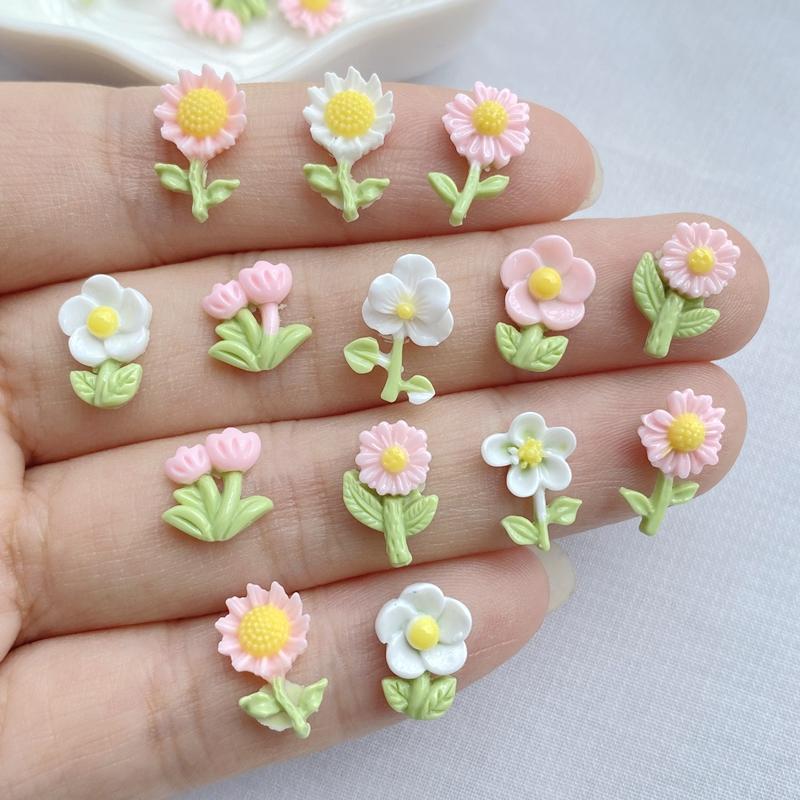 50Pcs New Cute Resin Mini Flower Series Flat Back Manicure Parts Embellishments For Hair Bows Accessorie
50Pcs New Cute Resin Mini Flower Series Flat Back Manicure Parts Embellishments For Hair Bows Accessorie