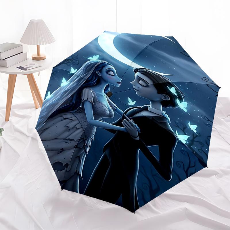 s Corpse Bride Inspired Automatic Folding Umbrella 8 Bone Iron Frame,Portable Design for Fans and Travelers0147b
s Corpse Bride Inspired Automatic Folding Umbrella 8 Bone Iron Frame,Portable Design for Fans and Travelers0147b