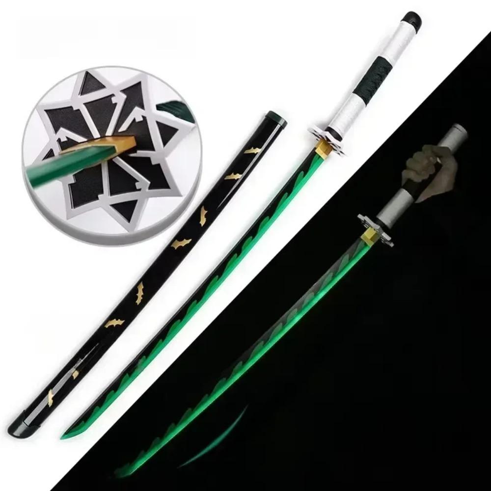 Glow Demon Slayer Katana Wood Mitsuri Sword Anime Kimetsu No Yaiba Cosplay Real Size Japanese Samurai Lightsabre 31/40in Kid Friendly Entertaining Fun 31inch
Glow Demon Slayer Katana Wood Mitsuri Sword Anime Kimetsu No Yaiba Cosplay Real Size Japanese Samurai Lightsabre 31/40in Kid Friendly Entertaining Fun 31inch