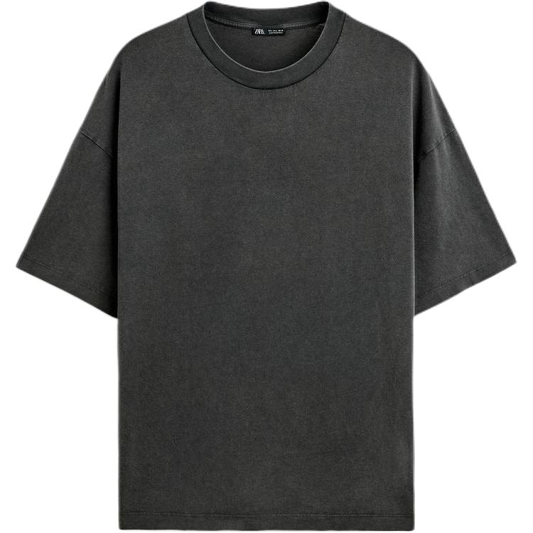 Zara Cotton Loose Wash Printed Round Neck Short Sleeve T-Shirt Men Tops Dark-Anthracite 06224347-35 M
Zara Cotton Loose Wash Printed Round Neck Short Sleeve T-Shirt Men Tops Dark-Anthracite 06224347-35 M