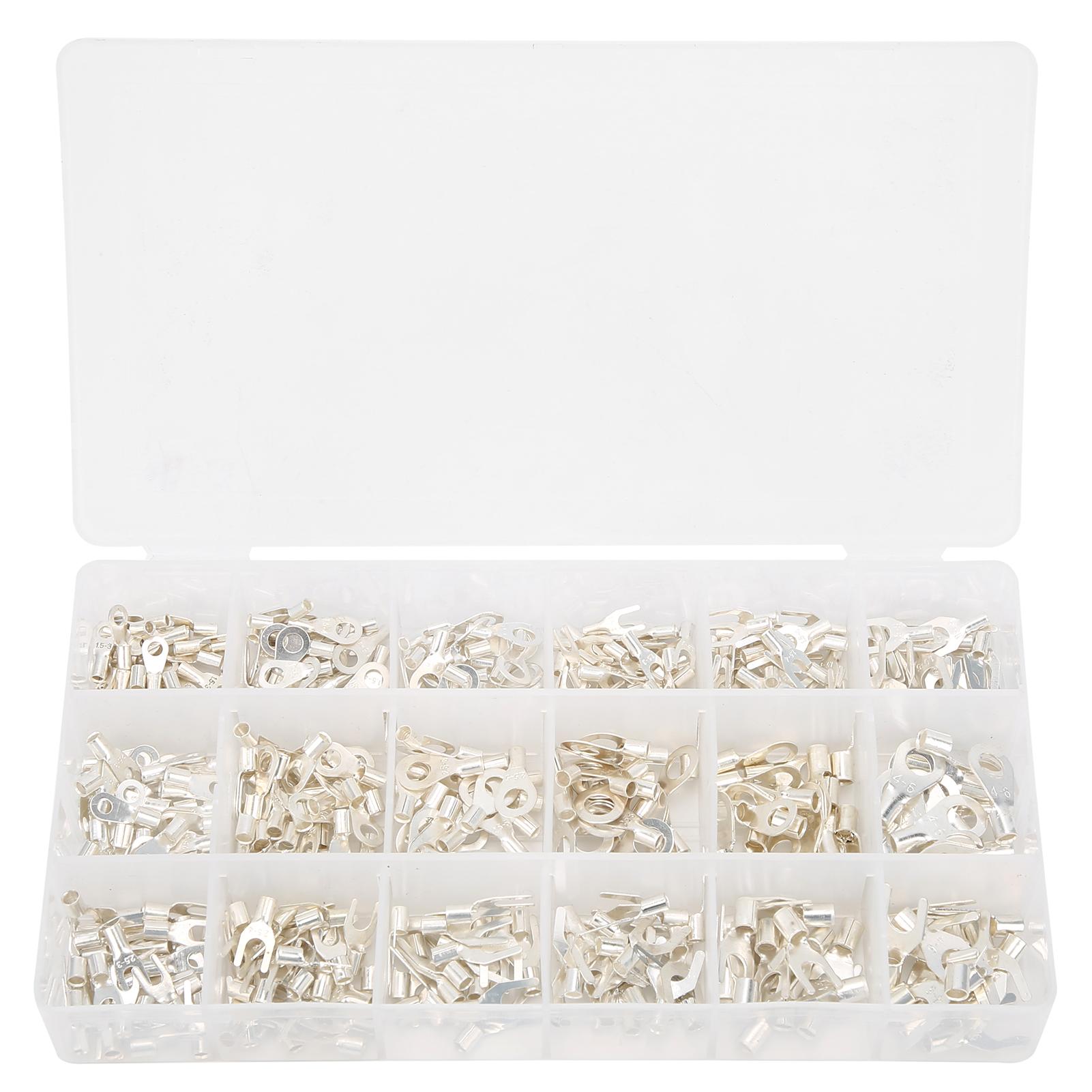 420Pcs Wire Lugs Ring Terminals Set Cold Crimping Electrical Cable Connector Boxed
420Pcs Wire Lugs Ring Terminals Set Cold Crimping Electrical Cable Connector Boxed