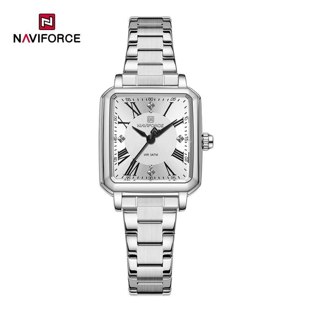 NAVAFORCE Women s Quartz Watch Ceremony Party Stainless Steel Strap Waterproof Square Roman Dial Women s Casual Fashion Accessories Watch NF5065 срібний/чорний
NAVAFORCE Women s Quartz Watch Ceremony Party Stainless Steel Strap Waterproof Square Roman Dial Women s Casual Fashion Accessories Watch NF5065 срібний/чорний