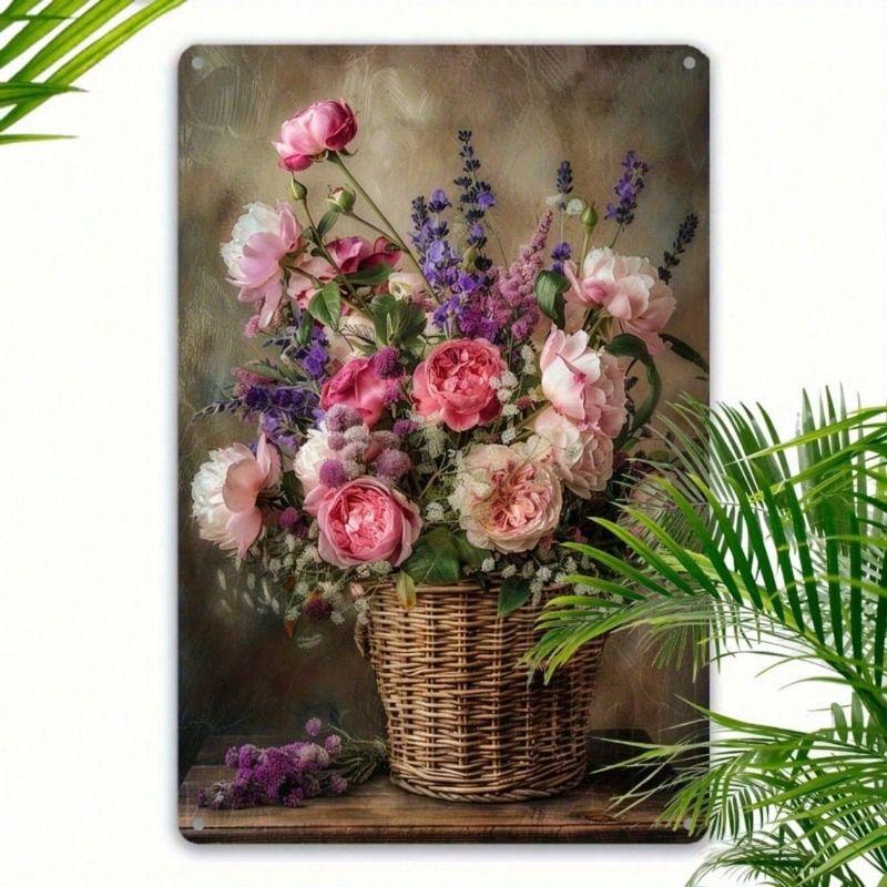 Metal Poster Wall Art Pink Peony Lilac Flower Print for Living Room Decor
Metal Poster Wall Art Pink Peony Lilac Flower Print for Living Room Decor