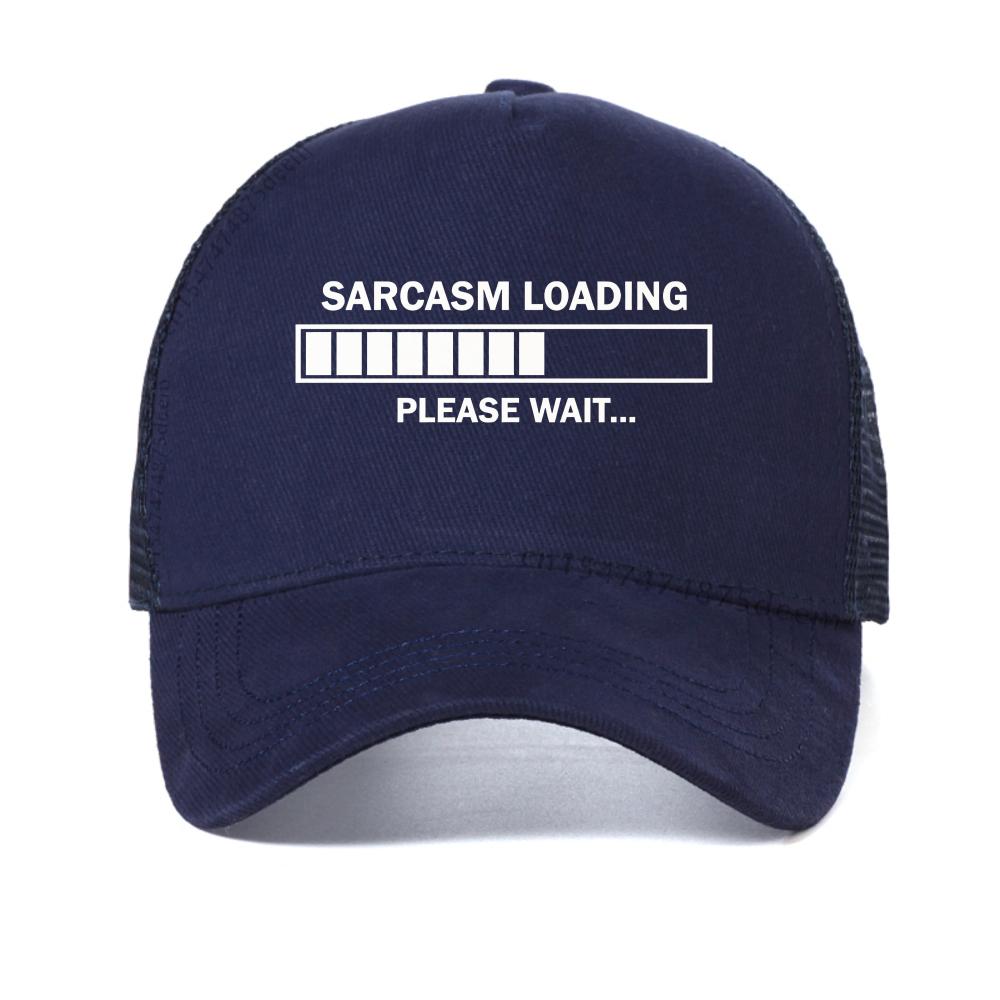 Sarcasm Loading Please Wait Letters Print baseball cap fashion outdoor Causal Breathable sun hats mesh Snapback hat trucker caps Adjustable темно-синього кольору
Sarcasm Loading Please Wait Letters Print baseball cap fashion outdoor Causal Breathable sun hats mesh Snapback hat trucker caps Adjustable темно-синього кольору