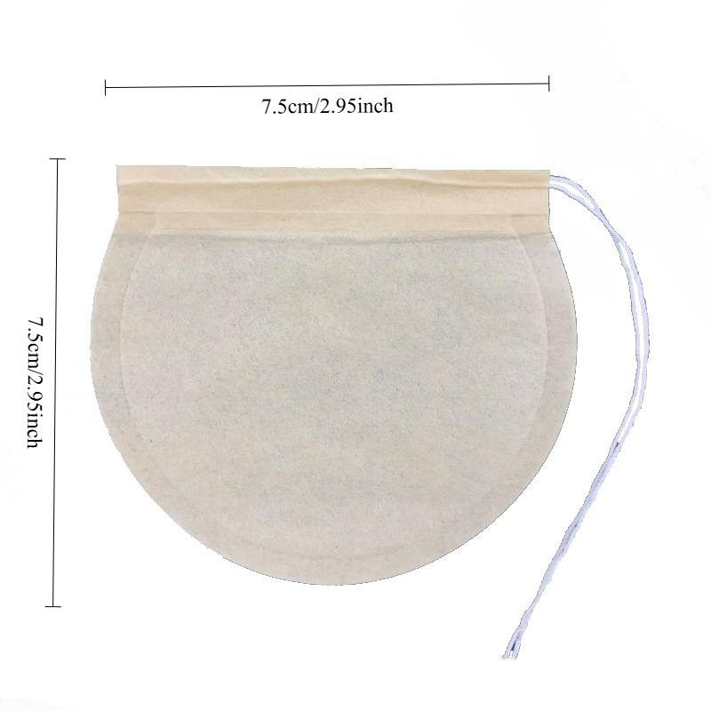 100Pc 7.5cm Tea Bag Teabags Biodegradable Paper Drawstring Eco-Friendly Filter Empty Loose Leaf Powder Herbal Medicine Strainer
100Pc 7.5cm Tea Bag Teabags Biodegradable Paper Drawstring Eco-Friendly Filter Empty Loose Leaf Powder Herbal Medicine Strainer