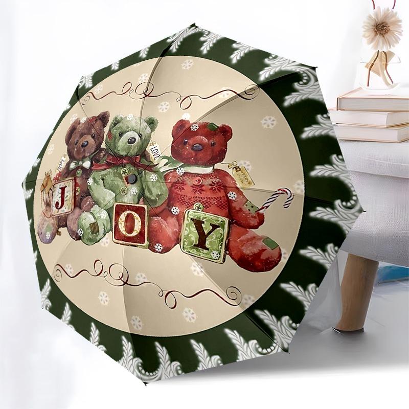1pc Joyful Bears Automatic Folding Umbrella, Portable 3-Fold Design with 8-Bone Iron Frame, Perfect for Outdoor Use, Festive Gift, Suitable for Fans,
1pc Joyful Bears Automatic Folding Umbrella, Portable 3-Fold Design with 8-Bone Iron Frame, Perfect for Outdoor Use, Festive Gift, Suitable for Fans,
