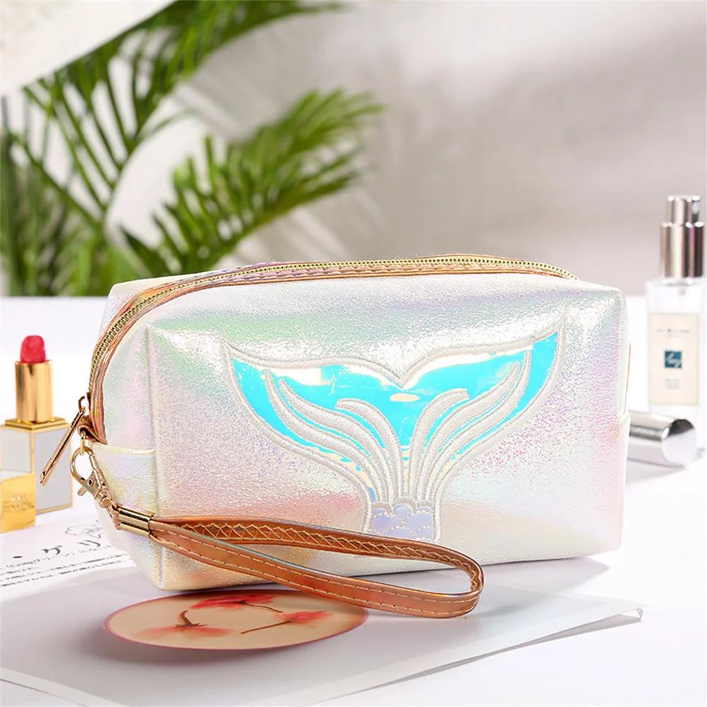 Women Mermaid Tail Makeup Bag Large Capacity Cute Cosmetic Organizer PU Color Waterproof Travel Bag 1pc белый
Women Mermaid Tail Makeup Bag Large Capacity Cute Cosmetic Organizer PU Color Waterproof Travel Bag 1pc белый