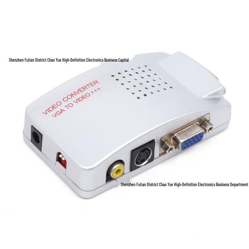 VGA to AV & S-Video Converter: PC to TV High-Definition Video Adapter білий
VGA to AV & S-Video Converter: PC to TV High-Definition Video Adapter білий