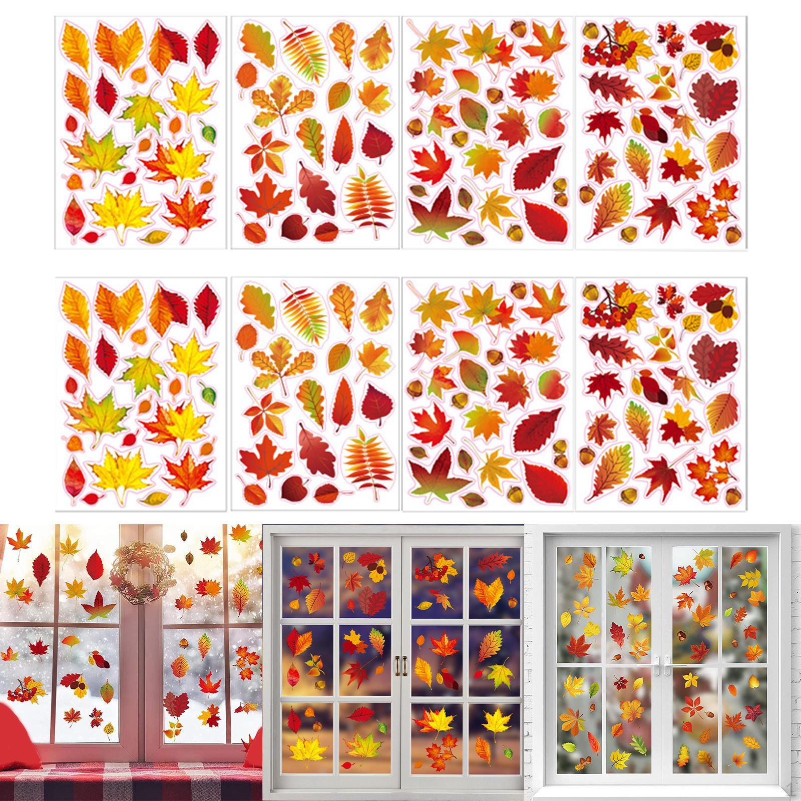 8 шт., наклейка на окно на День Благодарения, осенняя наклейка, подарки, желудь, кленовые листья, наклейки «сделай сам» для
8 шт., наклейка на окно на День Благодарения, осенняя наклейка, подарки, желудь, кленовые листья, наклейки «сделай сам» для
