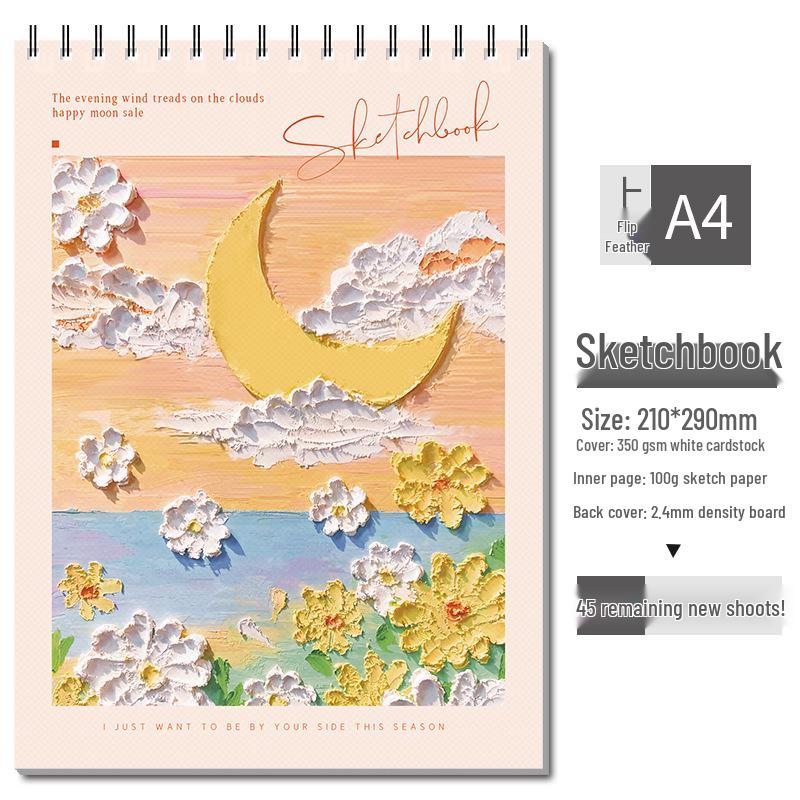 A4 Thickened Sketchbook for Children and Art Students: Blank Drawing and Graffiti Pad
A4 Thickened Sketchbook for Children and Art Students: Blank Drawing and Graffiti Pad