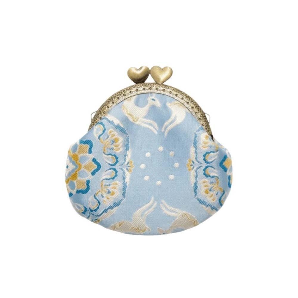Anti-lost Kiss Lock Coin Purse Polyester Thickened Brocade Mini Pouch Shell-shaped Portable Embroidered Small Pocket Girls
Anti-lost Kiss Lock Coin Purse Polyester Thickened Brocade Mini Pouch Shell-shaped Portable Embroidered Small Pocket Girls