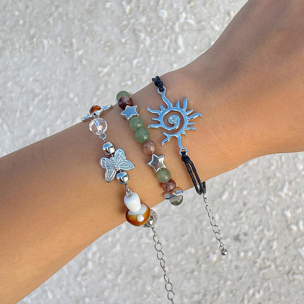 Ingemark 3Pcs Kpop Mushroom Butterfly Chain Bracelets Set for Women Summer Wed Bridal Boho Flower Bead Charm Bangles Y2K Jewelry
Ingemark 3Pcs Kpop Mushroom Butterfly Chain Bracelets Set for Women Summer Wed Bridal Boho Flower Bead Charm Bangles Y2K Jewelry