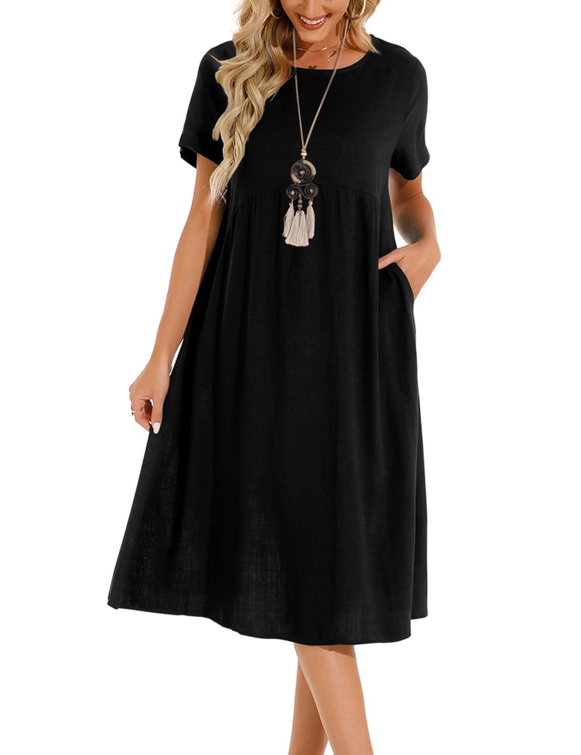 Spring/Summer 2025 Plus Size Cotton Linen Casual Dress with Round Neck and 5-Sleeves L чорний
Spring/Summer 2025 Plus Size Cotton Linen Casual Dress with Round Neck and 5-Sleeves L чорний