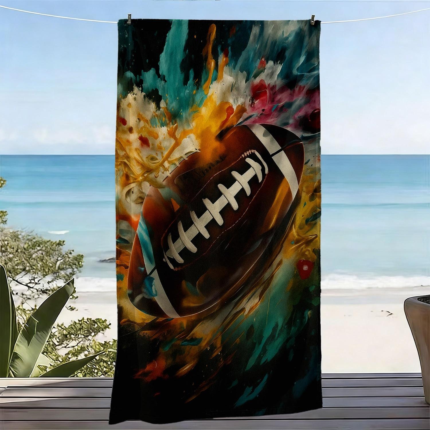 Football Sports Style Oversized Soft Beach Towel Dynamic Splash Color Print Pattern Microfiber Bath Towel Quick-drying W30*H60(CM)
Football Sports Style Oversized Soft Beach Towel Dynamic Splash Color Print Pattern Microfiber Bath Towel Quick-drying W30*H60(CM)