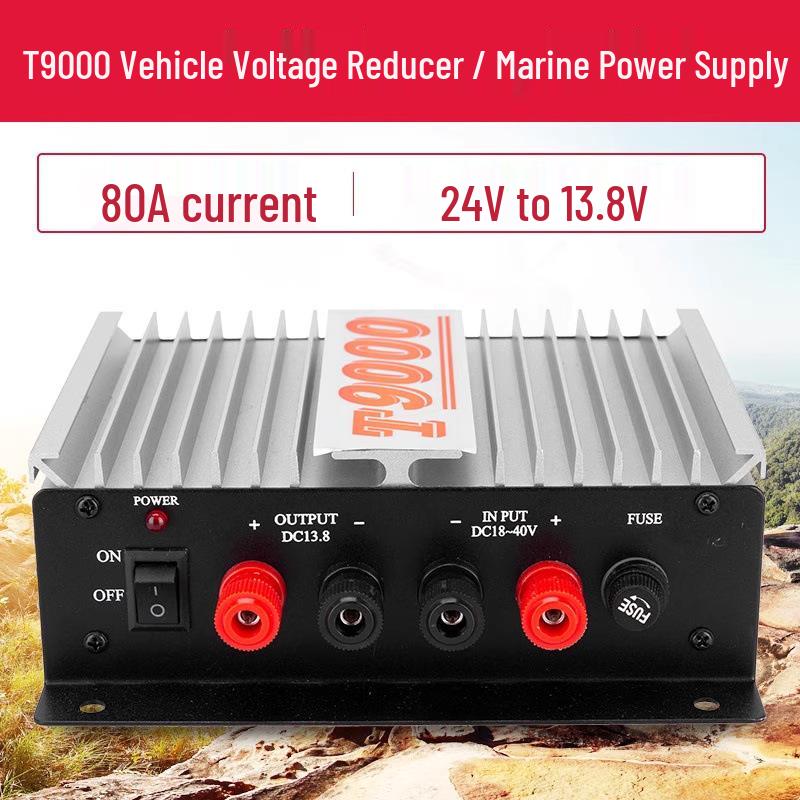 T9000 Vehicle Base Stabilizer: 24V to 13.8V, 80A Power Supply for Marine, Ship, Large Truck Voltage Reduction. Other
T9000 Vehicle Base Stabilizer: 24V to 13.8V, 80A Power Supply for Marine, Ship, Large Truck Voltage Reduction. Other