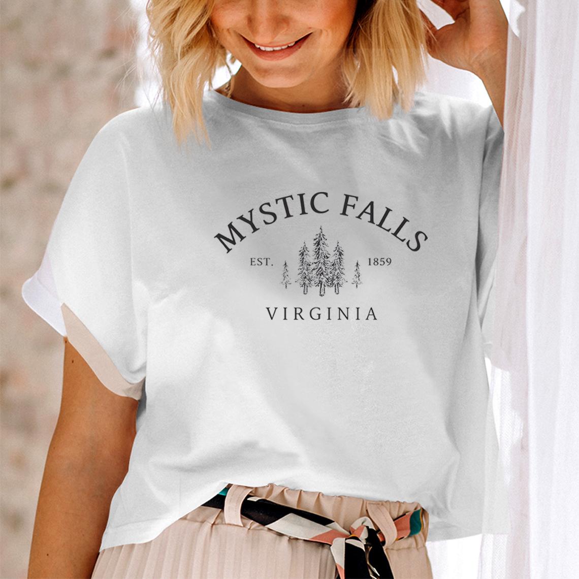 ZX TEE Mystic Falls Virginia Unisex Shirt The Vampire Diaries T-Shirt TVD Merch Top The Vampire Fan shirt College Style Salvatores Tee S
ZX TEE Mystic Falls Virginia Unisex Shirt The Vampire Diaries T-Shirt TVD Merch Top The Vampire Fan shirt College Style Salvatores Tee S