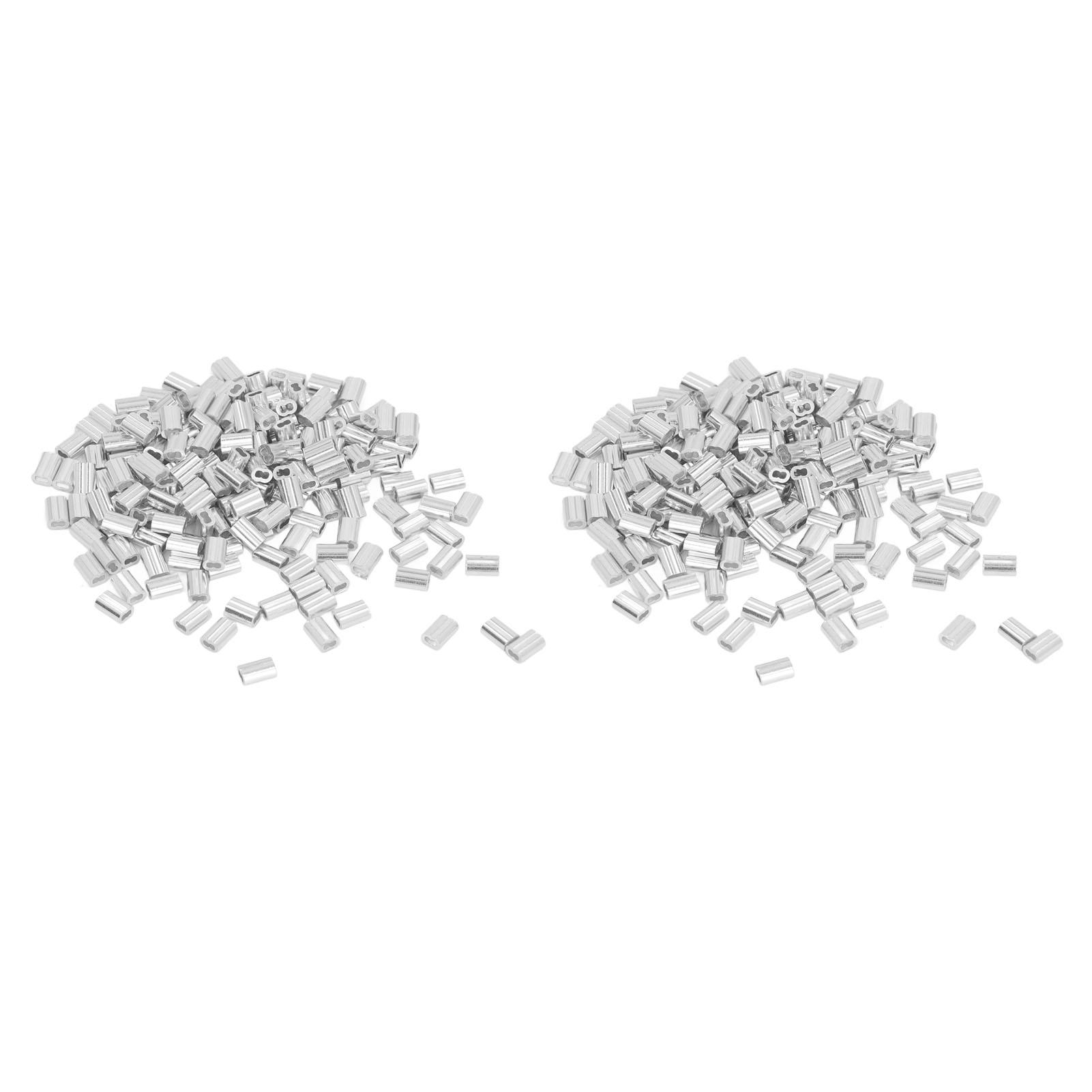 400pcs Fishing Line Connector Sleeves Double Hole Fixation Aluminum Crimping Loop Sleeve for Beauty
400pcs Fishing Line Connector Sleeves Double Hole Fixation Aluminum Crimping Loop Sleeve for Beauty