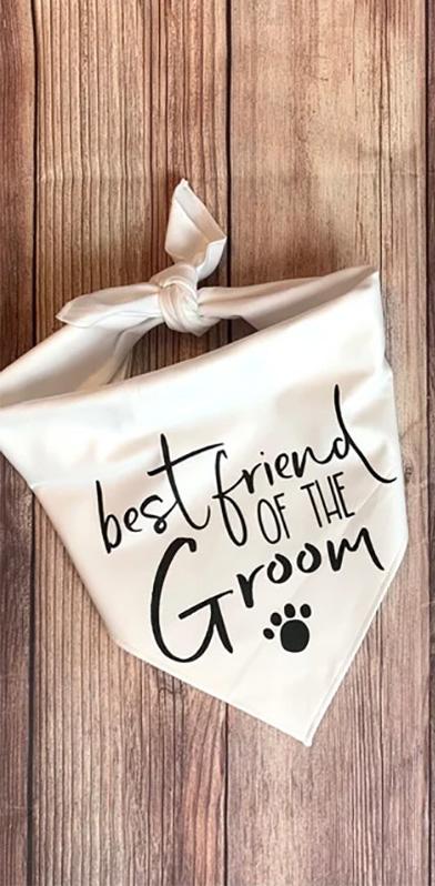 Best Friend of the Bride Groom Dog Bandana Wedding Engagement Bachelorette party bridal shower dog decoration gift Photo props
Best Friend of the Bride Groom Dog Bandana Wedding Engagement Bachelorette party bridal shower dog decoration gift Photo props
