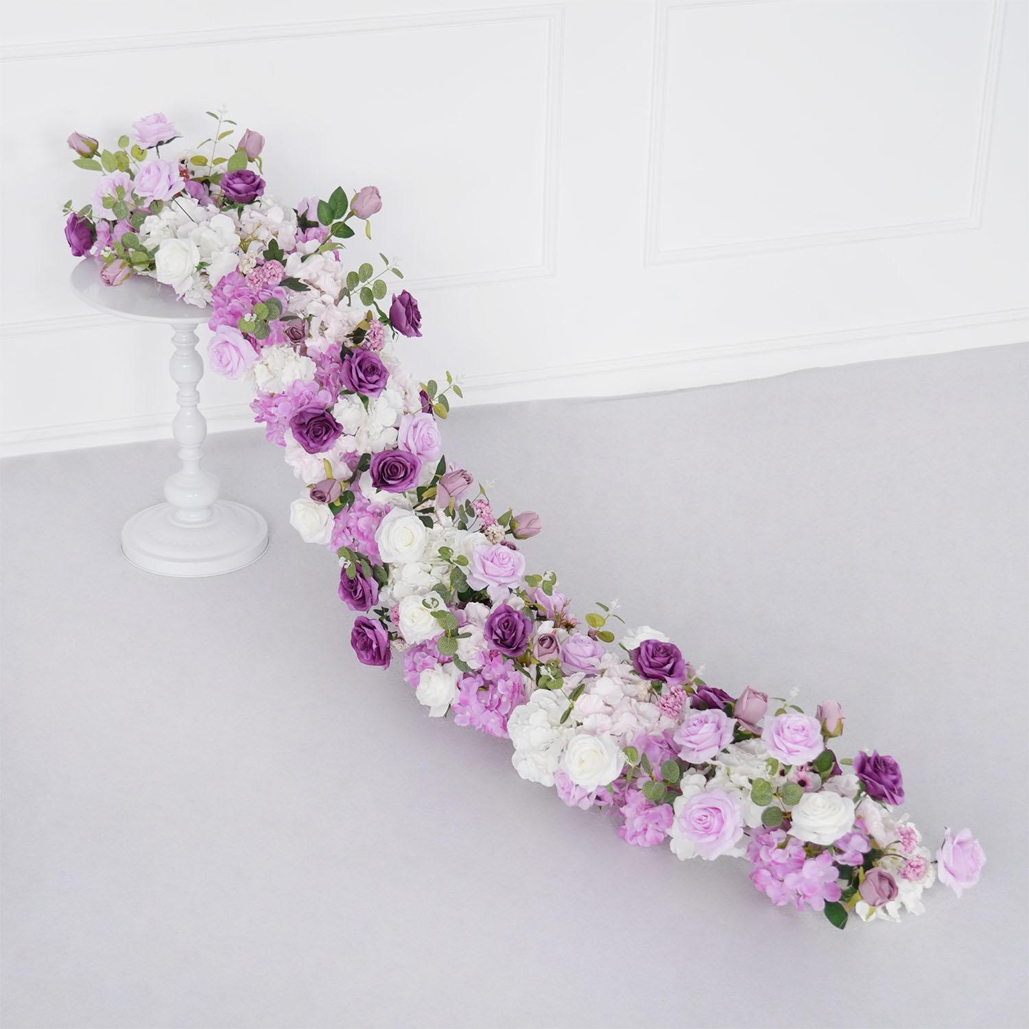 Uflower Purple Rose Artificial Flower Row Arch Decor Wedding Backdrop Hang Flower Row 3D Floral Arrangement Marriage Event Props 100x30cm
Uflower Purple Rose Artificial Flower Row Arch Decor Wedding Backdrop Hang Flower Row 3D Floral Arrangement Marriage Event Props 100x30cm