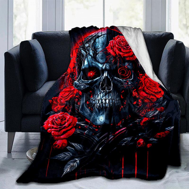 1pc Skull Printing Lightweight Flannel Blanket, Comfortable and Warm Blanket, for Camping Sofa Bed and Couch Office, Gift 100x150cm
1pc Skull Printing Lightweight Flannel Blanket, Comfortable and Warm Blanket, for Camping Sofa Bed and Couch Office, Gift 100x150cm