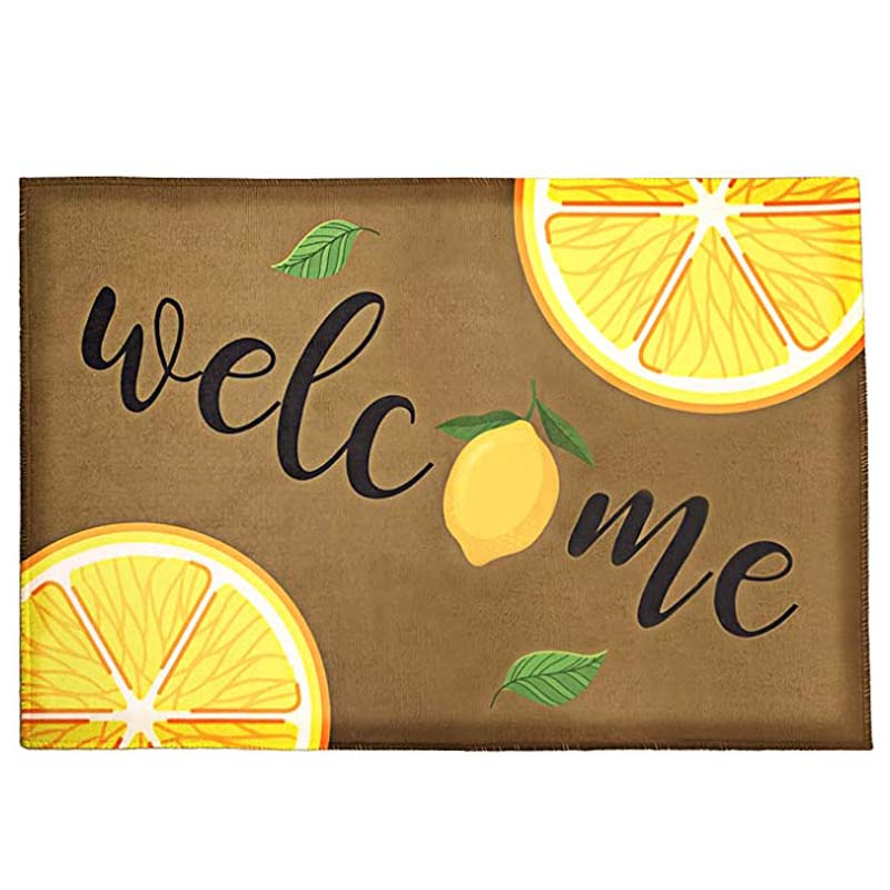 Fresh Lemon Indoor Doormat Entrance-Brown Welcome Non Slip Floor Mat for Summer Bathroom Bedroom Kitchen Living Room Decoration(
Fresh Lemon Indoor Doormat Entrance-Brown Welcome Non Slip Floor Mat for Summer Bathroom Bedroom Kitchen Living Room Decoration(