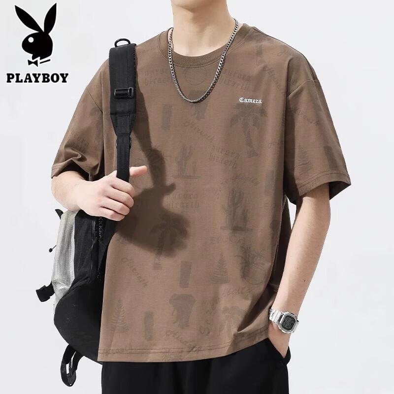 PLAYBOY Men s Casual Print Round Neck Short Sleeve T-Shirt L
PLAYBOY Men s Casual Print Round Neck Short Sleeve T-Shirt L