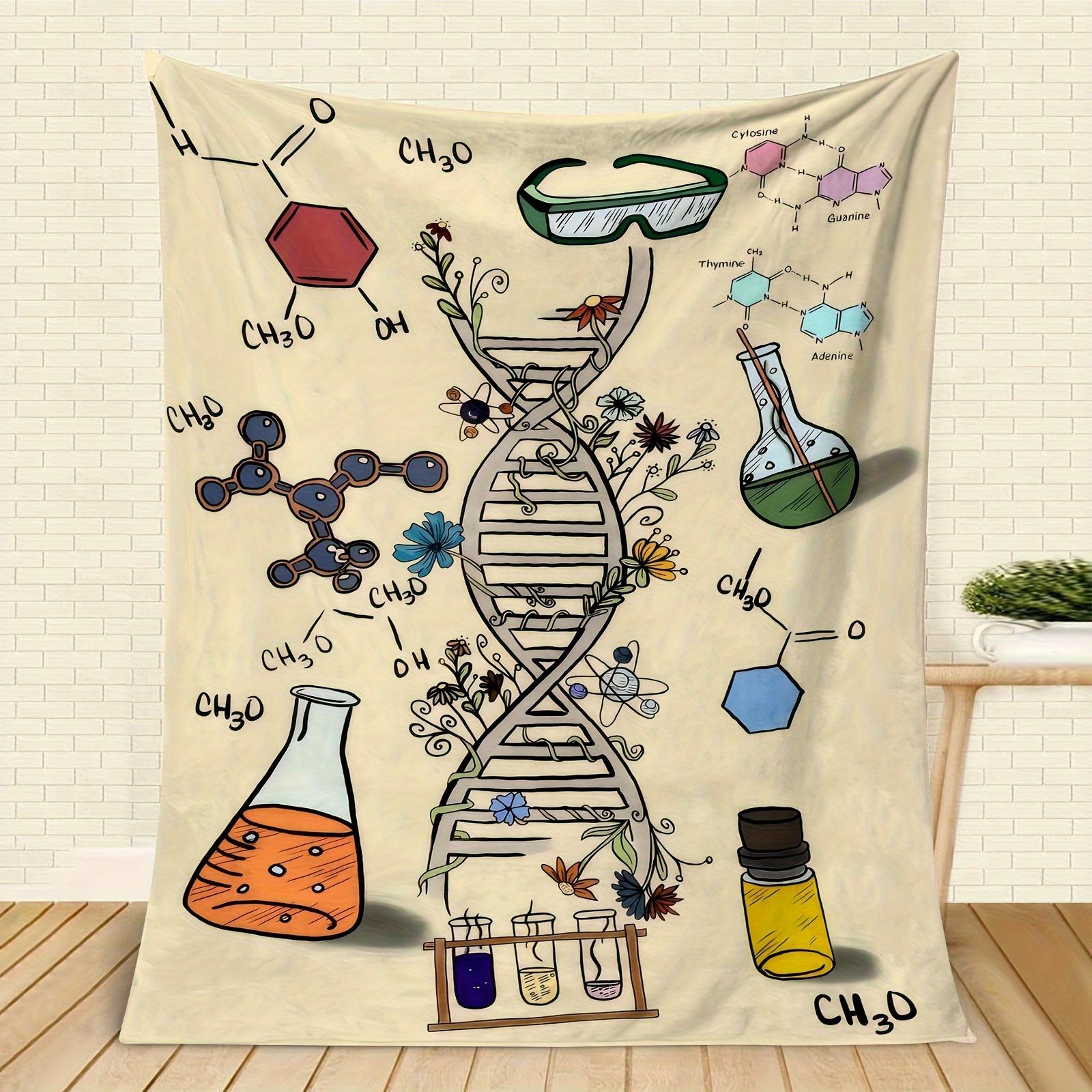 Abstract scientific patterns Flannel printed blanket suitable for all seasons suitable for living room office sofa and travel 75x90cm
Abstract scientific patterns Flannel printed blanket suitable for all seasons suitable for living room office sofa and travel 75x90cm