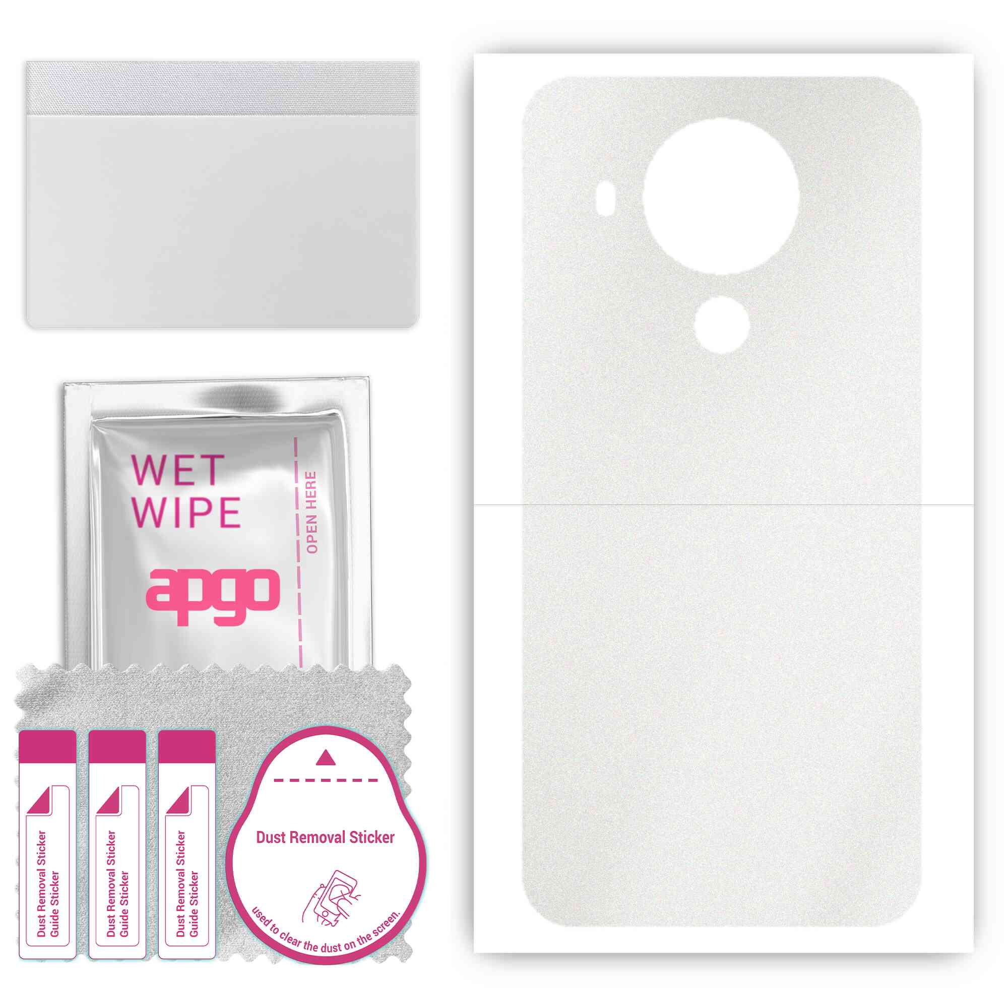 Apgo Protective Skin Sticker for the back compatible with Nokia 5.4, Wrap Film, Foil, Vinyl - Pattern Matte Transparent
Apgo Protective Skin Sticker for the back compatible with Nokia 5.4, Wrap Film, Foil, Vinyl - Pattern Matte Transparent