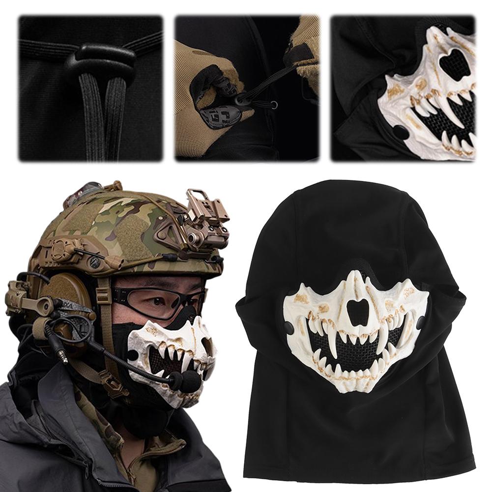 Skeleton Skull Airsoft Mask with Ear Protection Field Hunting Mask Adjustable Horror Fangs Skull Mask for Paintball Accessories чорний
Skeleton Skull Airsoft Mask with Ear Protection Field Hunting Mask Adjustable Horror Fangs Skull Mask for Paintball Accessories чорний