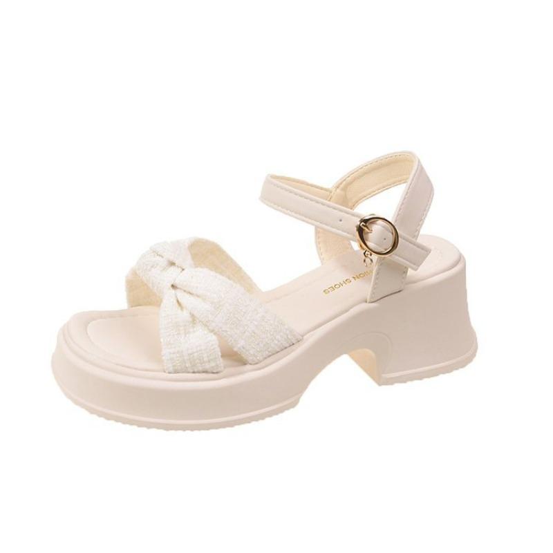 High-heeled Sandals for Women - New Style, Thick Sole, Single Strap, Beach Shoes 37
High-heeled Sandals for Women - New Style, Thick Sole, Single Strap, Beach Shoes 37