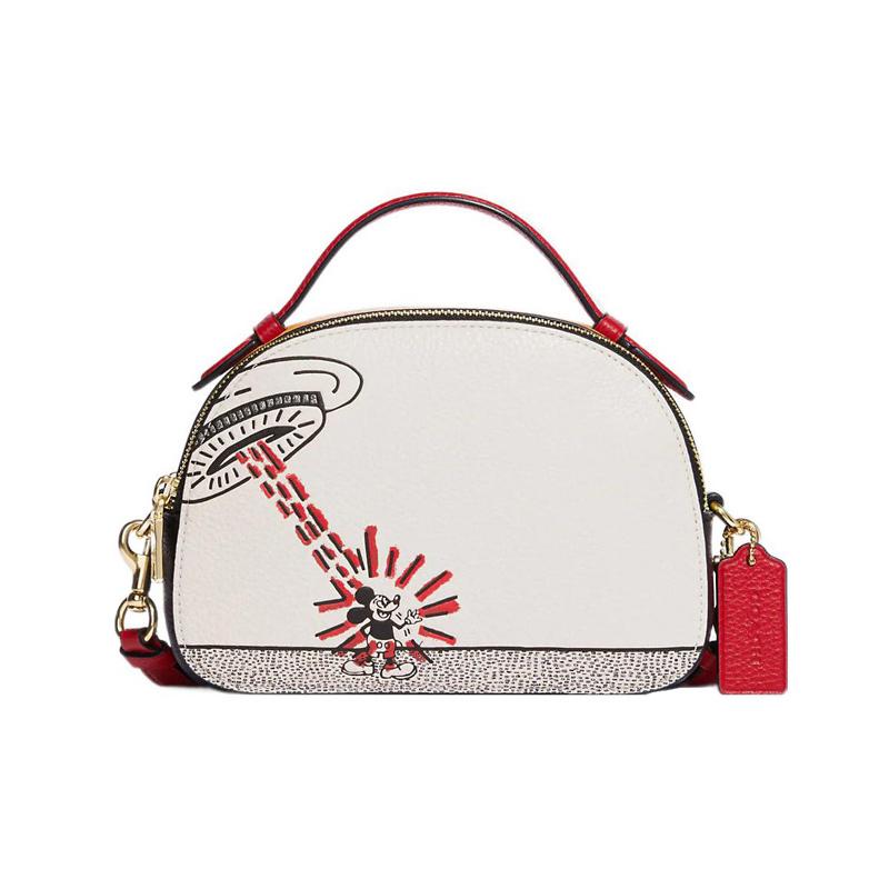 COACH Disney Disney Collaboration X Keith Haring Serena 21 Mickey Mouse Zipper Pebbled Leather Shoulder Crossbody Bag Small Women White білий
COACH Disney Disney Collaboration X Keith Haring Serena 21 Mickey Mouse Zipper Pebbled Leather Shoulder Crossbody Bag Small Women White білий