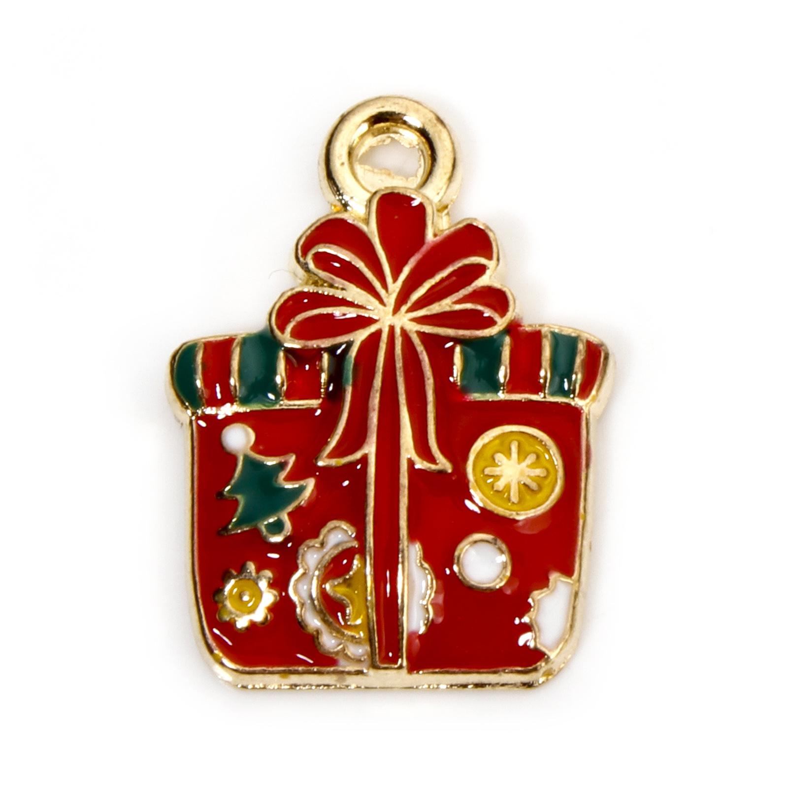 10 PCs Zinc Based Alloy Christmas Charms Gold Color Christmas Tree Bell Enamel Santa Claus Snowman Pendants For Jewerly Making Gold
10 PCs Zinc Based Alloy Christmas Charms Gold Color Christmas Tree Bell Enamel Santa Claus Snowman Pendants For Jewerly Making Gold