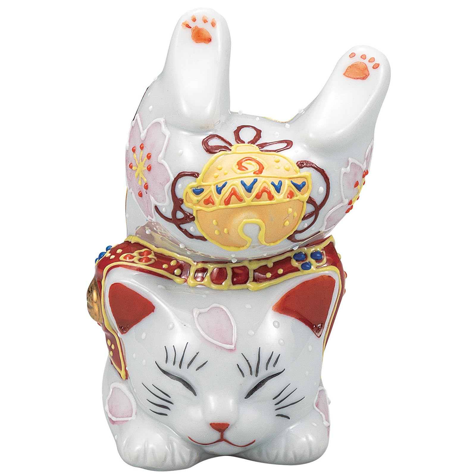 Kutani Ware Size Standing Symbolizing Business Prosperity and Good Maneki-neko Figurine, 9.4cm Tall, 3, Hands, Fortune, K9-1525 белый
Kutani Ware Size Standing Symbolizing Business Prosperity and Good Maneki-neko Figurine, 9.4cm Tall, 3, Hands, Fortune, K9-1525 белый