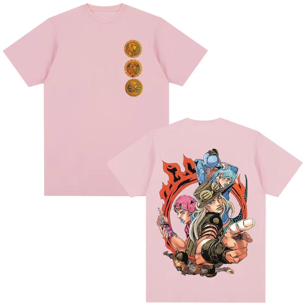 Anime JoJo Bizarre Adventure STEEL BALL RUN Gyro Zeppeli Diego Brando Johnny Joestar T Shirts Unisex Clothing Short Sleeves Tshirt 4XL
Anime JoJo Bizarre Adventure STEEL BALL RUN Gyro Zeppeli Diego Brando Johnny Joestar T Shirts Unisex Clothing Short Sleeves Tshirt 4XL