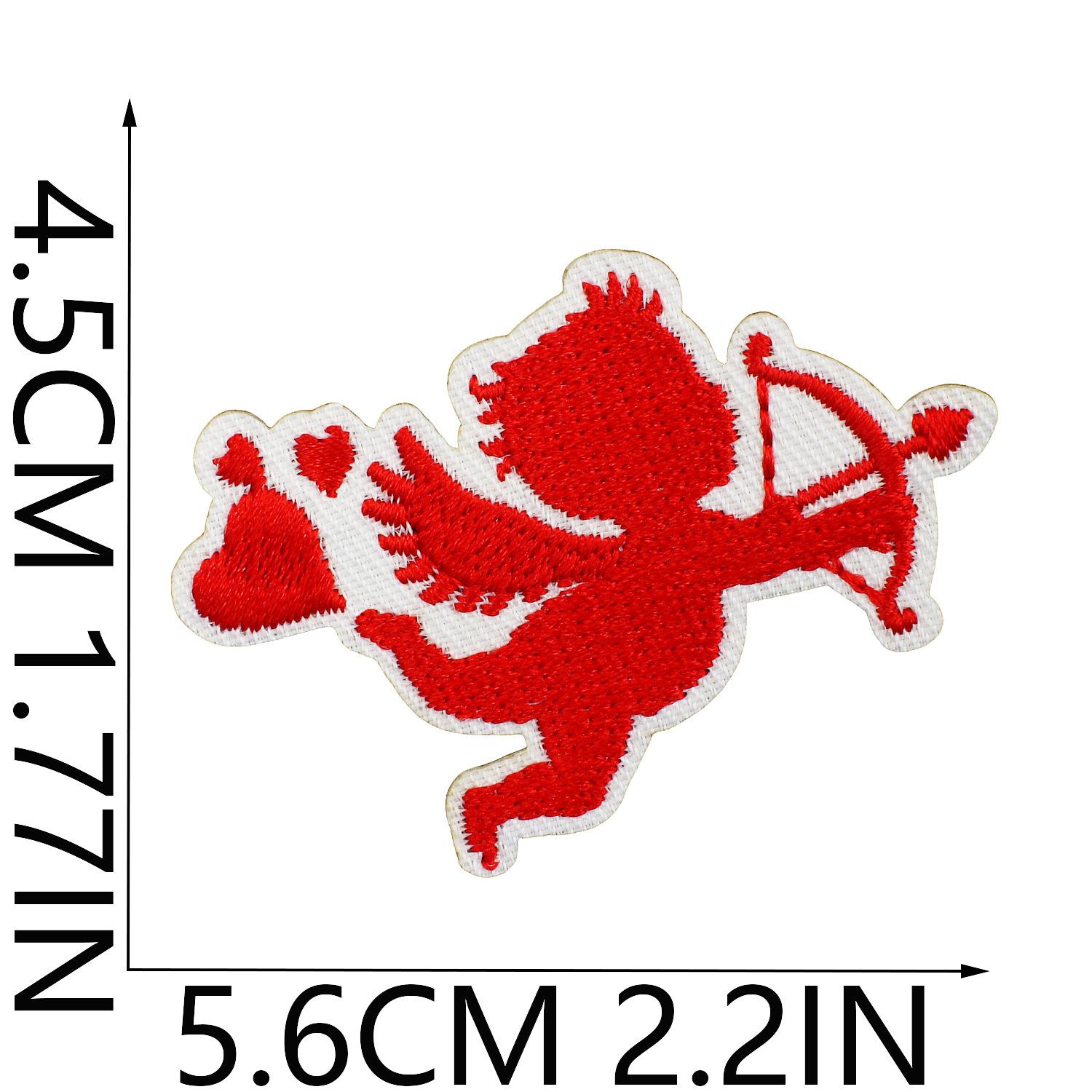Cupid Embroidery Cloth Sticker Valentine S Day Clothes Bag Decoration Kiss Embroidery Patch Sticker Computer Embroidery Label No. 2_3 pieces
Cupid Embroidery Cloth Sticker Valentine S Day Clothes Bag Decoration Kiss Embroidery Patch Sticker Computer Embroidery Label No. 2_3 pieces