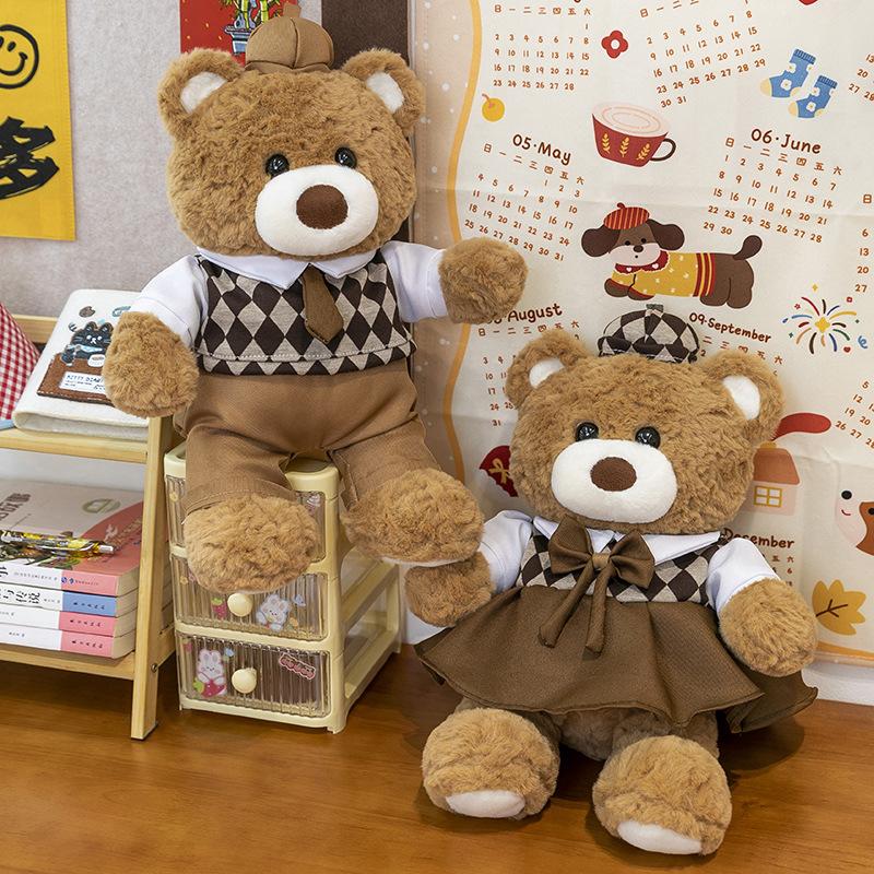 Couple Doll Plush Toy College Wind Wedding Press Bear Doll Girl Birthday Gift 70cm 1.1kg
Couple Doll Plush Toy College Wind Wedding Press Bear Doll Girl Birthday Gift 70cm 1.1kg