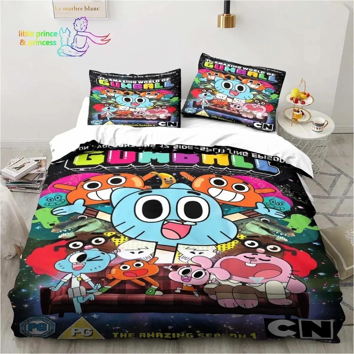 Amazing World Gumball 3D Printed Комплект постільної білизни Single Twin Full Queen Size Bed Set Adult Kid Bedroom Spaling Set US Queen 228x228cm
Amazing World Gumball 3D Printed Комплект постільної білизни Single Twin Full Queen Size Bed Set Adult Kid Bedroom Spaling Set US Queen 228x228cm