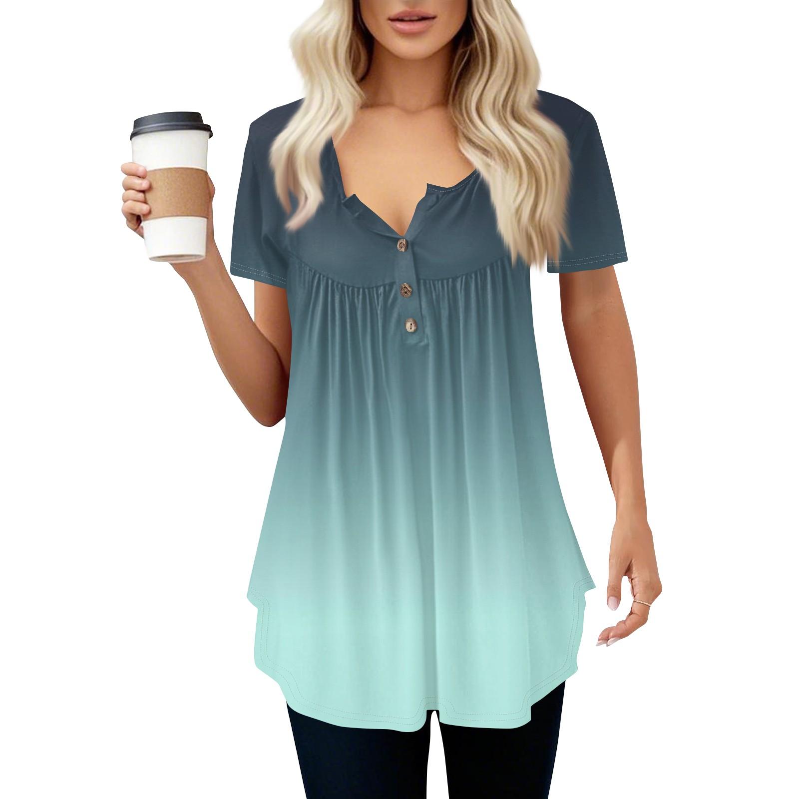 Women s Casual T-Shirt Printed Round Neck Pullover Short Sleeve Top S
Women s Casual T-Shirt Printed Round Neck Pullover Short Sleeve Top S
